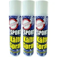 BAY-Sports Erste-Hilfe-Set 3x Kühlspray Sportverletzung Eisspray Kältespray 900ml Vereisungsspray
