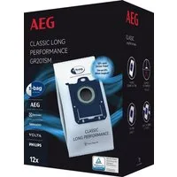 AEG Staubsaugerbeutel GR201SM (12 Staubbeutel), passend für AEG, 3l Füllmenge, 3D Seitenfaltung