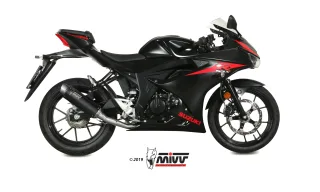 Sportauspuff Komplettanlage MIVV GP PRO Black Suzuki GSX-R / GSX-S 125 Bj. 2017-2020 EURO-4 +ABE