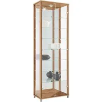 fif möbel Vitrine OPTIMA Standvitrine/Glasvitrine 2x Glastür,perfekt für Sammler,Sammlervitrine