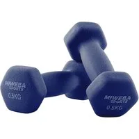 Miweba Sports Kurzhantel Gymnastikhanteln NKH100 - 9 Gewichtsklassen, (Set, Hanteln, Kurzhanteln, Gymnastikhanteln, Hantelset), Aerobic Hantel Set Kurzhantel Fitnesshanteln Gewichte