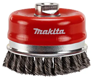 Makita Topfbürste, 100 mm - gezopft - verzinkter Stahl - M14 - P-04472