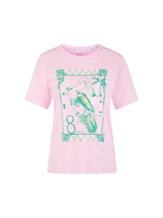 Marc Cain Collections - Shirt mit Vogelmotiv Rethink Together pink tulle - Gr. - 38