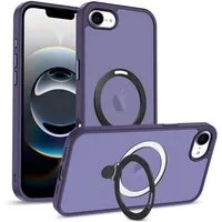 CoolGadget Handyhülle Hybrid Luxury Handy Case für iPhone 17e / iPhone 16e 6,1 Zoll, Hülle Massiv Metallring aufklappbar Schutzhülle für Magsafe Zubehör