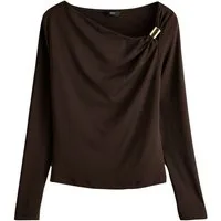 Next Blusenshirt Weiches, asymmetrische Langarmoberteil (1-tlg)
