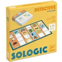 DJECO Lernspielzeug SOLOGIC: Detective Logikspiel ab 6 Jahren 40 Rätsel Detektiv Denkspiel