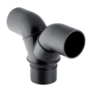 Geberit Silent db20 Hosenabzweig 308480141 DN 90/90, 2x90Grad, PE-HD