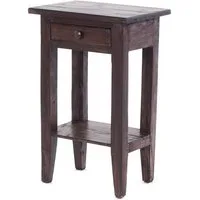 DESIGN DELIGHTS Beistelltisch Telefontisch PLANTA, 52x34cm(HxB) Nachtschrank aus Holz mit Schublade