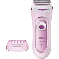 Braun Elektrokörperrasierer LS5100, Aufsätze: 1, Silk·épil Damenrasierer, einfache & sanfte Rasur, +1 Extra, Rosa
