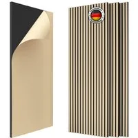IZODEKOR 3D Wandpaneel IZODEKOR 3D Wandpaneele Holz Schalldämmung, Akustikpaneele, (Set) Schallabsorbierend, flexibel zuschneidbar