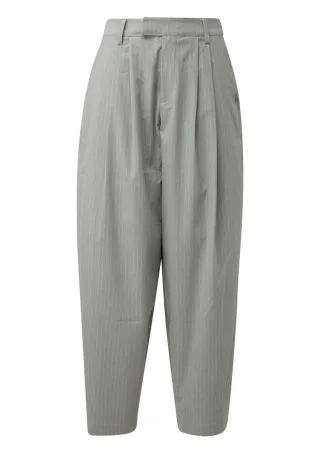 Q/S designed by - Stoffhose im Barrel Fit mit hohem Bund und Bundfalten grau - Gr. - 32