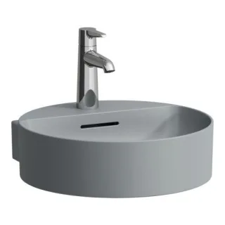 Laufen Val Handwaschbecken 81128.1, 1 Hahnloch ohne Überlauf H8112817581111