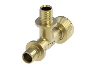 Tece flex Schnelladapter T-Stück, Durchg. Dim. 16 x 16 x 1/2", Si-Bronze, 708632 708632