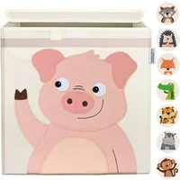 GLÜCKSWOLKE Aufbewahrungsbox Kinder - 15 Motive I Spielzeugkiste mit Deckel für Kinderzimmer (Größe 33x33x33), Boxen zur Aufbewahrung im Kallax Regal I Kiste für Spielzeug