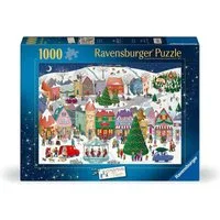 Ravensburger Puzzle Weihnachtspuzzle 1000 Teile - Zauberhafte Weihnachtsstadt, 1000 Puzzleteile