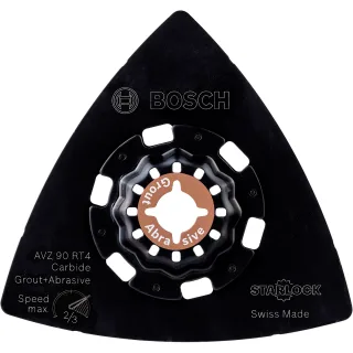 Bosch Carbide-RIFF Schleifteller AVZ 90 RT4, 90 mm, Körnung 40 - 2609256F02