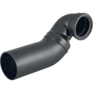 Geberit PE Wand-WC-Bogen 90 Gr rechts DN100/90 für waagrechte Montage 367914161