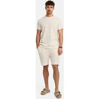 Indicode Freizeitanzug Herren INGelo Shirt Herrenshorts Set, aus strukturiertem Material
