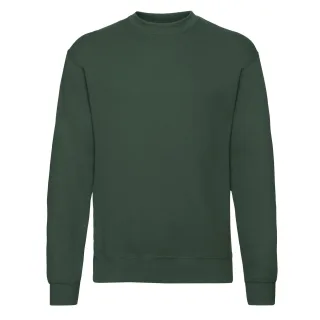 Fruit of the Loom - "Classic" Sweatshirt für Herren/Damen Unisex angesetzte Ärmel (Flaschengrün)