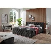 ATLANTIC home collection Polsterbett TAMINA mit Chesterfieldoptik im Kopf- und Fußteil, in zwei Breiten und vier Farben erhältlich
