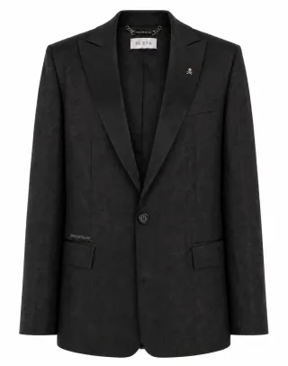 Jacquard Blazer Regular Fit Monogram
