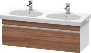 Duravit DuraStyle Waschtischunterbau wandhängend Nussbaum & Weiß Matt 1150x453x398 mm - DS638607918 DS638607918