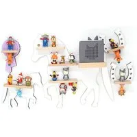 Boarti Wandregal Hängeregal BOARTI Regal H. 43 x B. 68 x T. 19 cm, Kinderregal Tier, hängend für Toniebox und Tonie Figuren, Wandboard