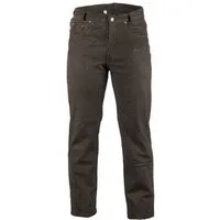 MDM Lederhose Herren Lederhose Nubuk Braun 5 Pocket Leder Jeans, in Nubuk Braun