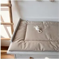 LittleANTunique Wickelauflage Wickeltischauflage Abwischbar beige Handgemacht in Hamburg
