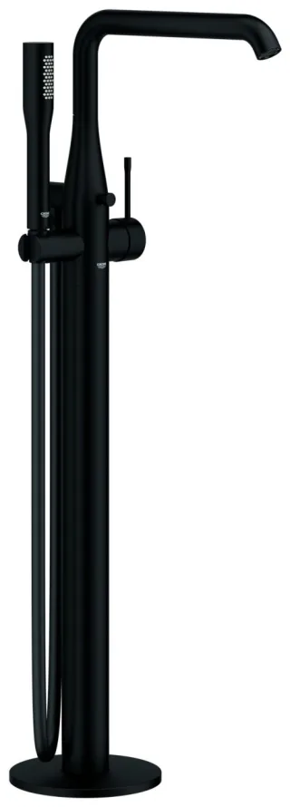 GROHE Wannenarmatur Essence 25248_1 Bodenmontage FMS phantom black, 25248KF1 25248KF1