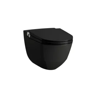 Laufen Dusch-Wand-Tiefspül-WC Riva 600x355x405, spülrandlos schwarz glänzend, H8206910200001 H8206910200001