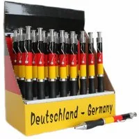 ELLUG Kugelschreiber 24x Kugelschreiber Kulli Stift Deutschland im Display Fanartikel, (24-tlg)