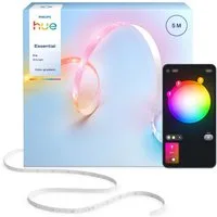 Philips Hue LED-Streifen Essential Gradient LED-Streifen RGBIC farbfähig, lebendige Farben, flexible Innenbeleuchtung, komp. mit gängigen Smart-Home-Assistenten