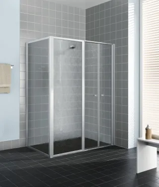 Kermi Pendeltür Nova 2000 PFL 1200x1850, weiss, Kunstglas Kerolan Fontana, N2PFL1201821K N2PFL1201821K