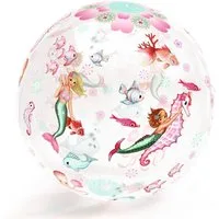 DJECO Wasserball Aufblasbarer Wasserball Ø 35 cm, robust, für Kinder ab 3 Jahren