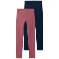 Name It Leggings NKFVIVIAN 2P LEGGING L NOOS (Packung, 2-tlg)