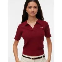 Vero Moda Polokragenpullover VMGOLD CABLE SS POLONECK PULLOVER Viskosemischung, regular fit