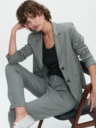Jane Lushka - Tom Terry jersey Blazer grey melange - Gr. - S