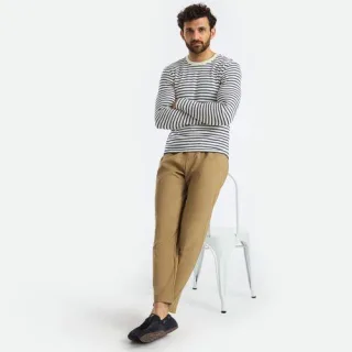 Pendler-Hose mit Schlupfbund und Bundfalten für Herren, Herren, size: regular, Braun, Viskose/Polyester-Mischung, by Lands' End