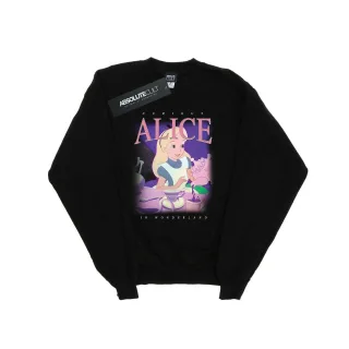 Disney - "Alice in Wonderland Montage" Sweatshirt für Herren (Schwarz)