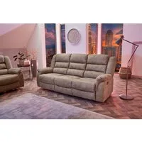 Jockenhöfer Gruppe 3-Sitzer Cleveland, B: 212 cm, mit Relax- & Liegefunktion, Federkern-Polsterung