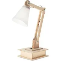 matches21 HOME & HOBBY Holzbausatz „Tischlampe“ Elektronik Bastelset Holzbaukasten