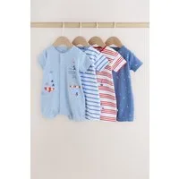 Next Strampler Baby Strampelanzüge aus Jersey, 4er-Pack (4-tlg)