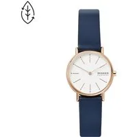 SKAGEN Quarzuhr SIGNATUR LILLE SKW2838, Armbanduhr, Damenuhr, analog, Lederarmband