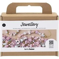 creativ company Kreativset Mini Kreativ Mix Schmuck, Holzperlen