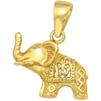 BUNGSA Anhänger Set Charm Elefant vergoldet 925 Silber Damen