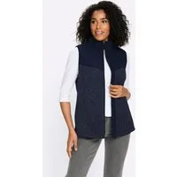 Sieh an! Jerseyweste Strickfleece-Weste