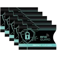 Tec-Expert Geldbörse RFID GUARD 5x NFC Scan Blocker Schutz Hülle Set Karte Scheckkarte (5-tlg., Set aus 5x RFID / NFC Blocker Sleeve), RFID-Blocker Hülle, NFC Schutzhülle