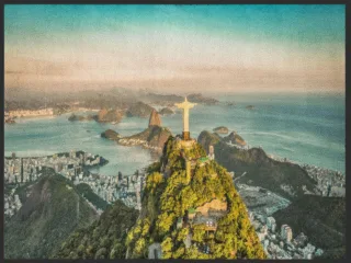 Fussmatte Brasilien 4925 | Größe: 60 cm x 45 cm