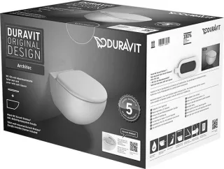 Duravit Architec WC-Set wandhängend 400x600x400 mm - 45720900A1 45720900A1